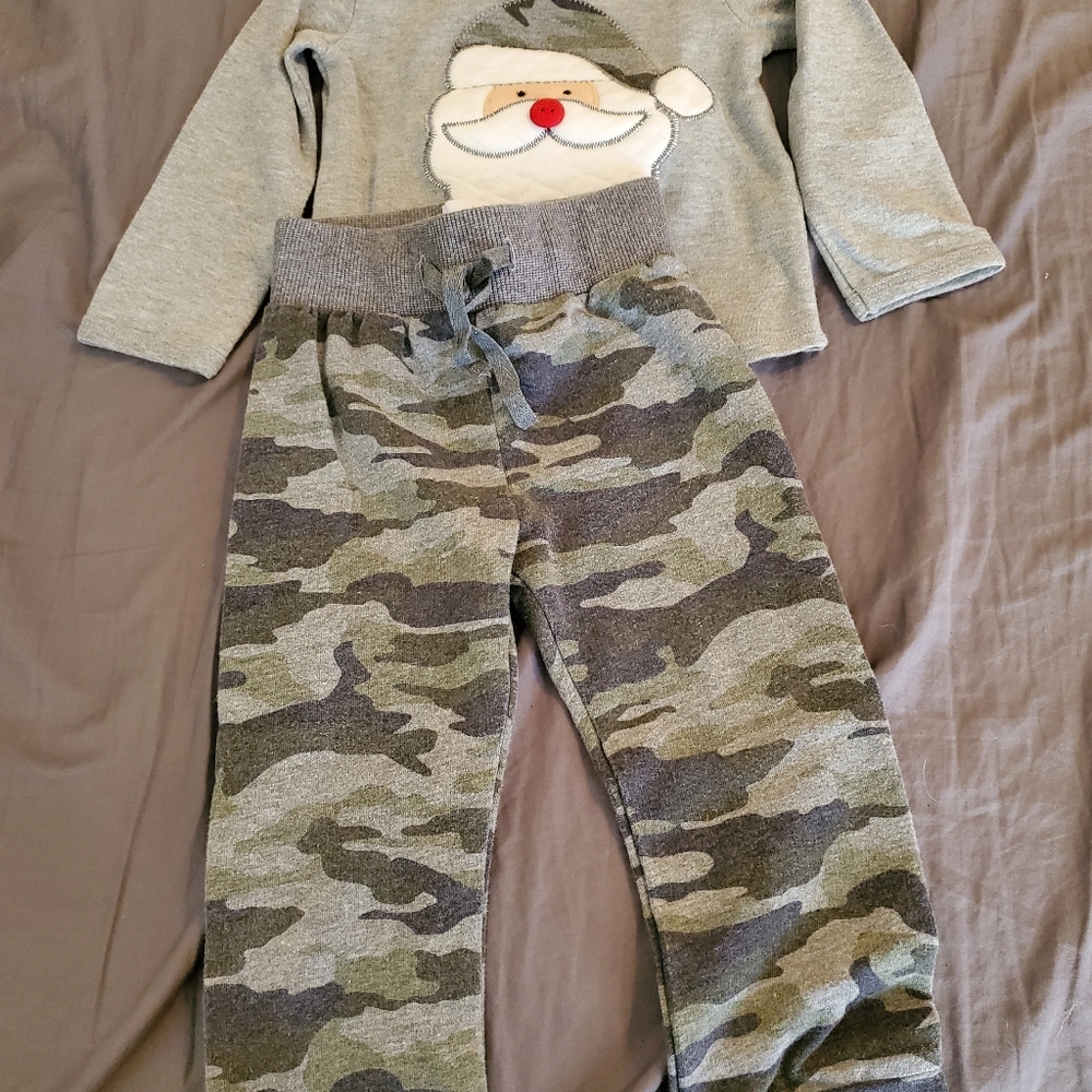 Mud Pie 12-18 mo Santa Outfit